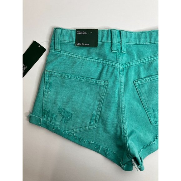 Wild Fable Women's Juniors Size 00 Highest Rise Cheeky Shorts 24 Waist New - Picture 9 of 10